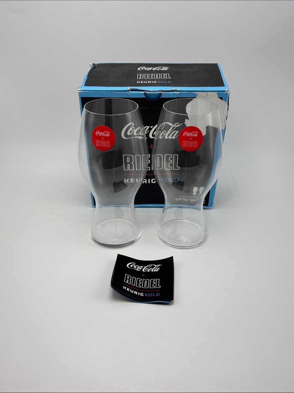 Keurig Kold Riedel‎ Coca-Cola Glasses NEW